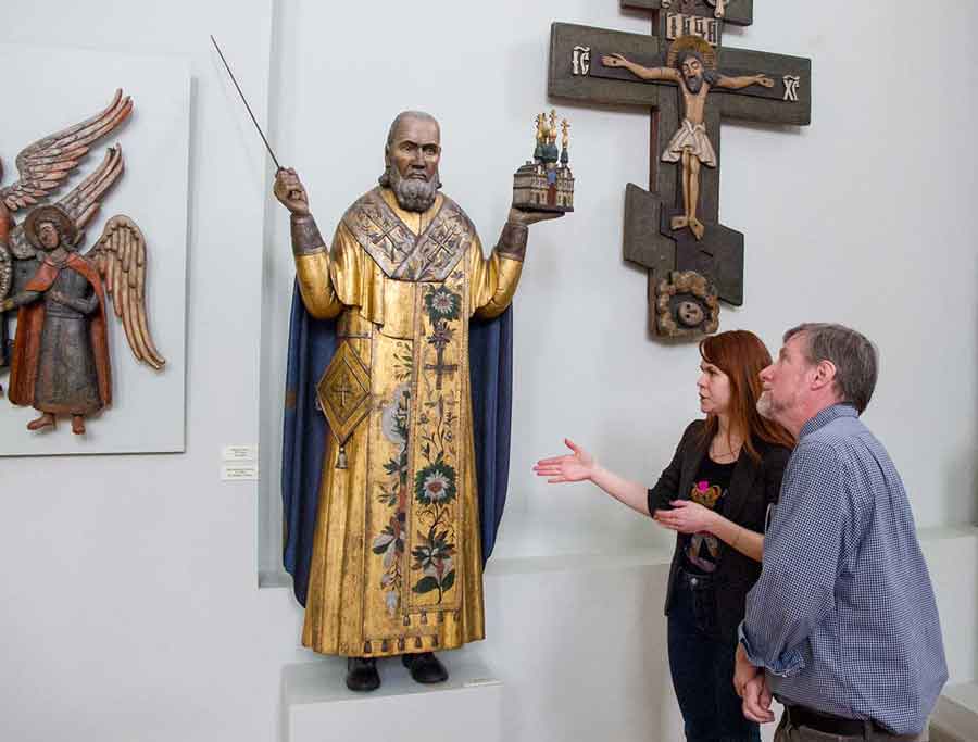 Perm State Art Gallery Christian wooden sculpture