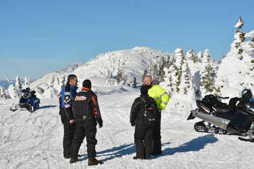 NH snowmobile club in West Yellowstone