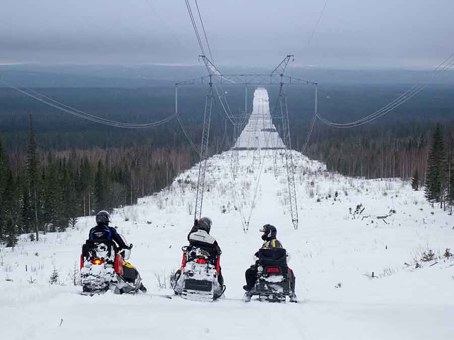 Snowmobile Adventure in Russia along the Eurasia border