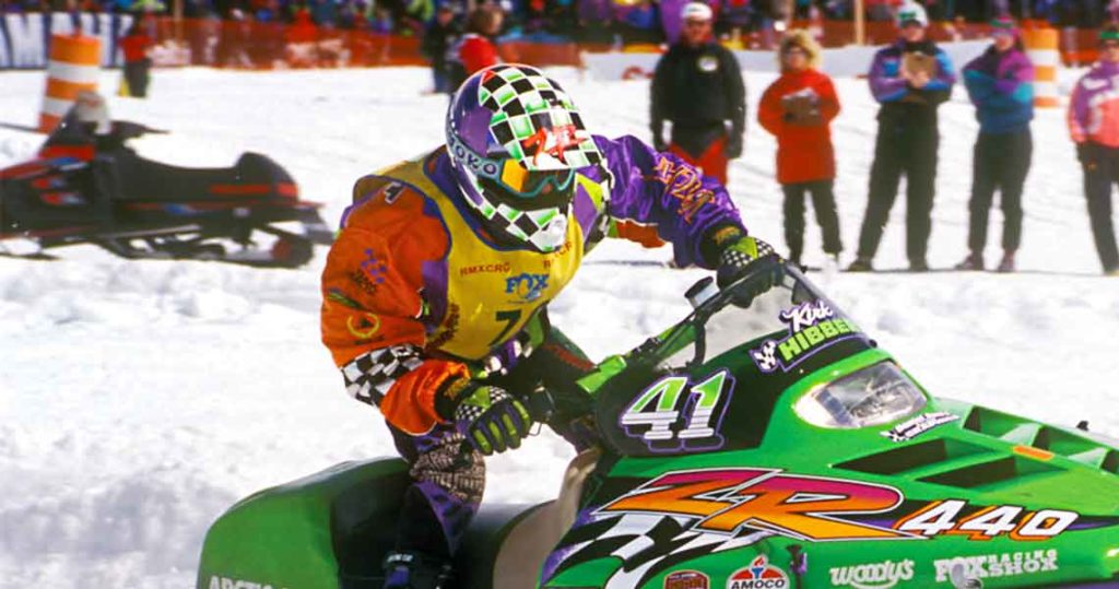 Tucker Hibbert races at West Yellowstone in 1996.
