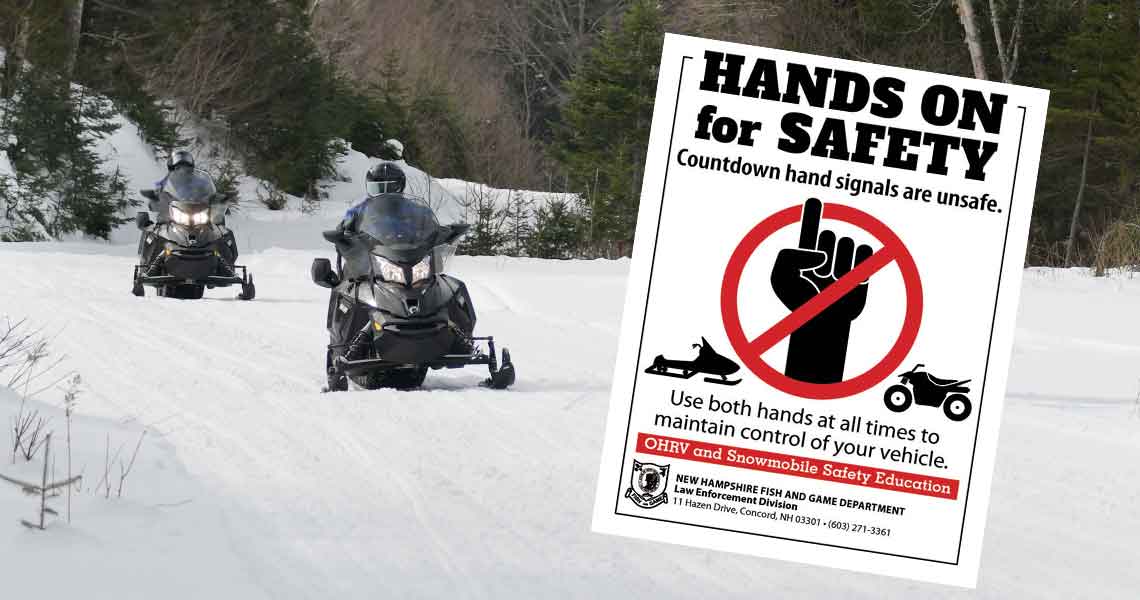 NH Fish and Game Law Enforcement Encourages Hands On Handlebars