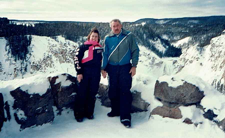 Karen and Frank at Yellowstone.