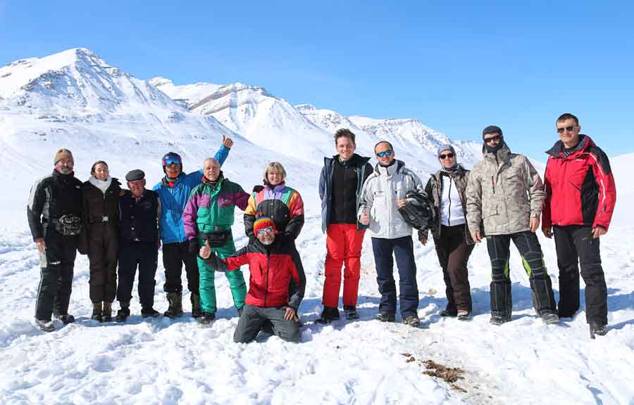 Snowmobile tour Tian-Shan Mountains Kyrgyzstan