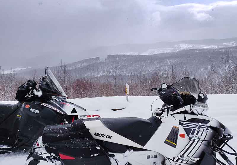 Radio communication on snowmobile trails is valuable.