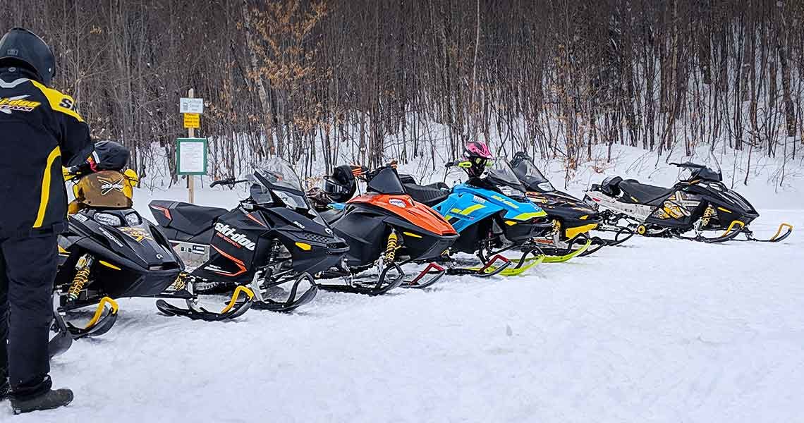Cooking on the Snowmobile Trail