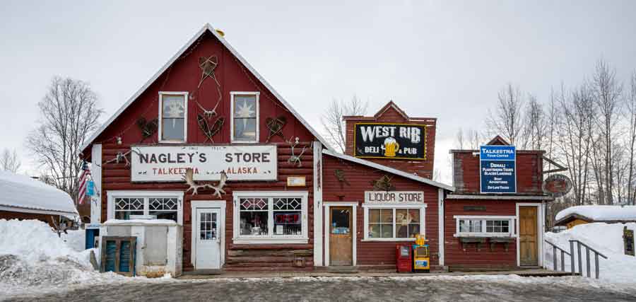 Nagley's Store front in Talkeetna Alaska