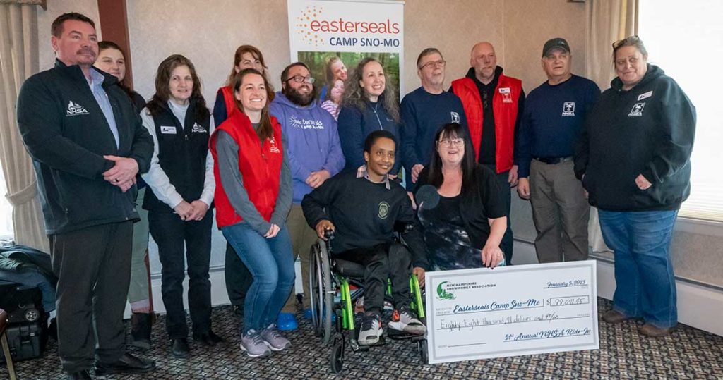 NH Snowmobile Clubs Raise $88071 for Easterseals Camp Sno-Mo