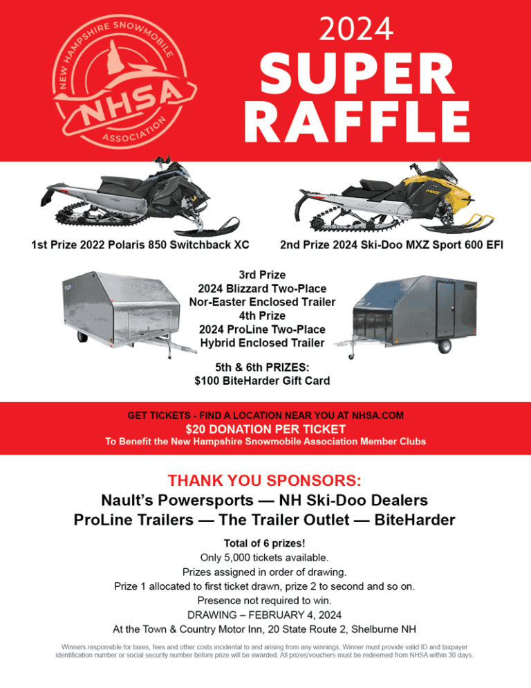 2024 NHSA Super Raffle • NH Snowmobile Association