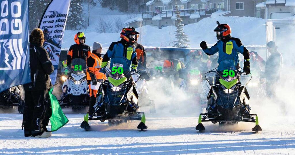 Kim Bergeron of Dublin, NH, and Jean-Pierre (JP) Bernier of Hancock, NH, will compete in the Pro Class of the Iron Dog 2024 race in Alaska, starting on Feb. 17, 2024. A rare cast of New England snowmobile racers and the first-ever all NH team to run Alaska Iron Dog.